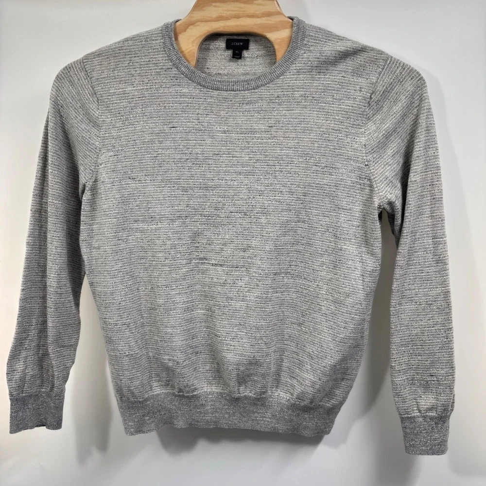 J.Crew Gray Heather Crewneck Cotton Sweater Men's XL Pullover